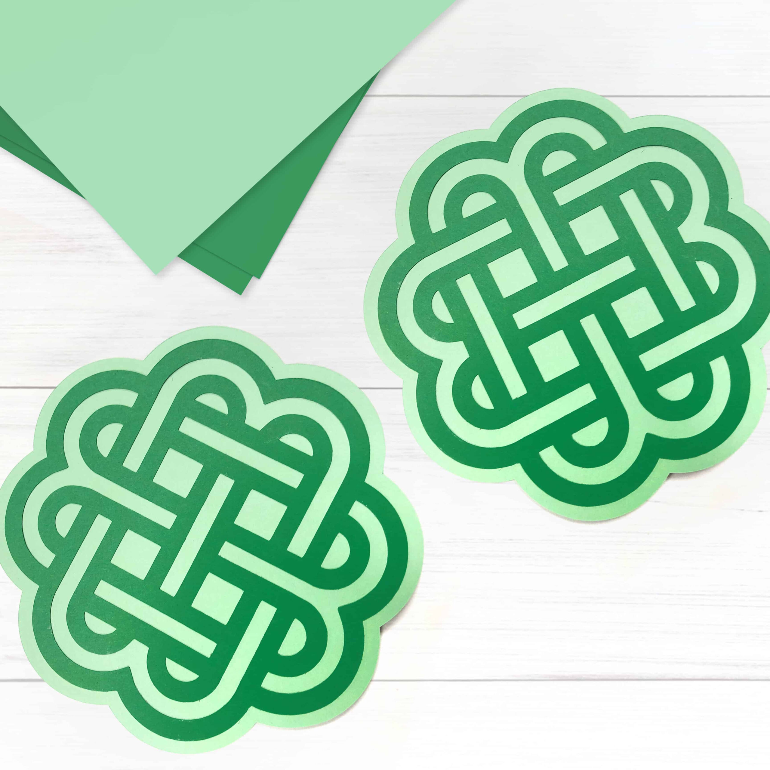 Celtic Knot Clover Svg - Free Printable Download inside Free Printable Celtic Knot Patterns