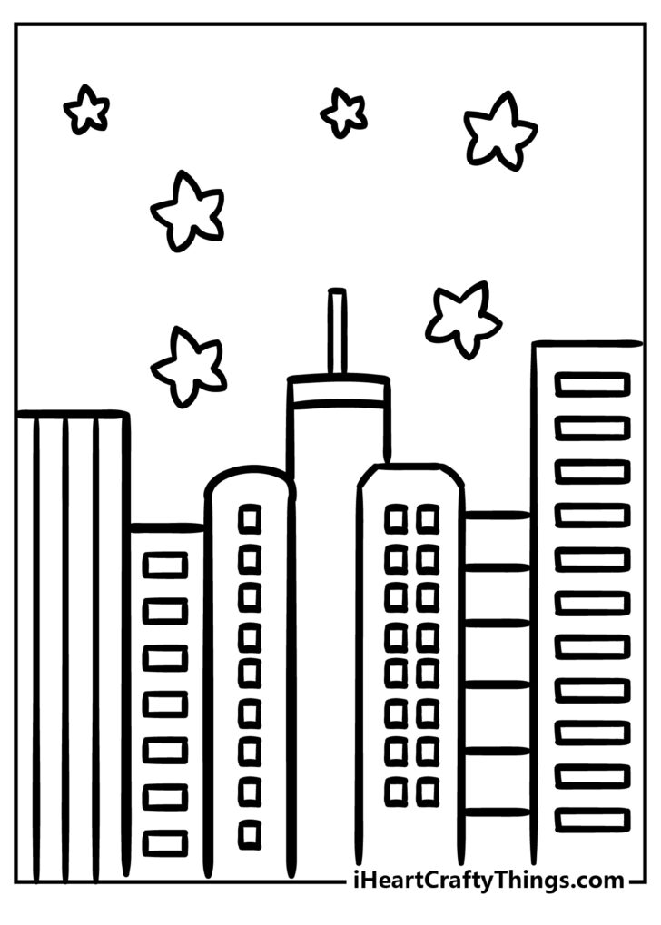 Free Printable City Buildings
