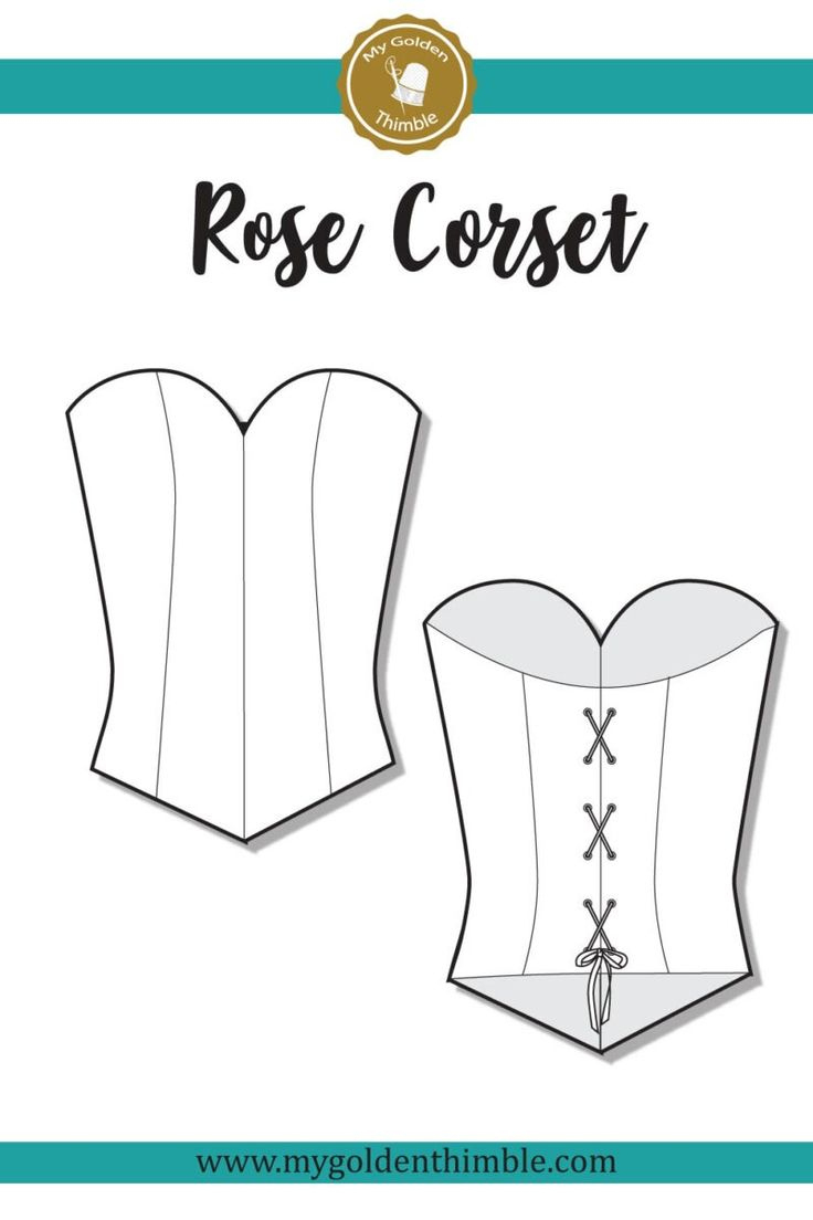 Classic Free Corset Pattern And Tutorial. Pdf Download. throughout Free Printable Corset Sewing Pattern