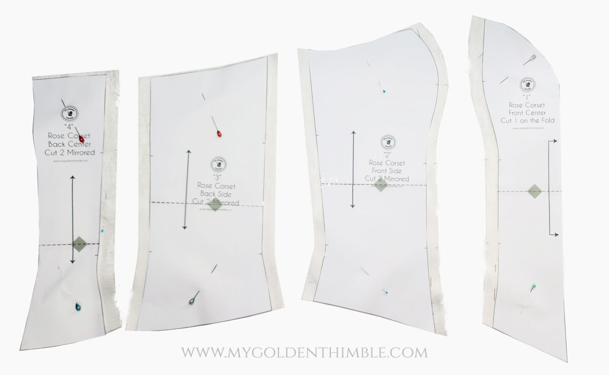 Classic Free Corset Pattern And Tutorial. Pdf Download. within Free Printable Corset Sewing Pattern
