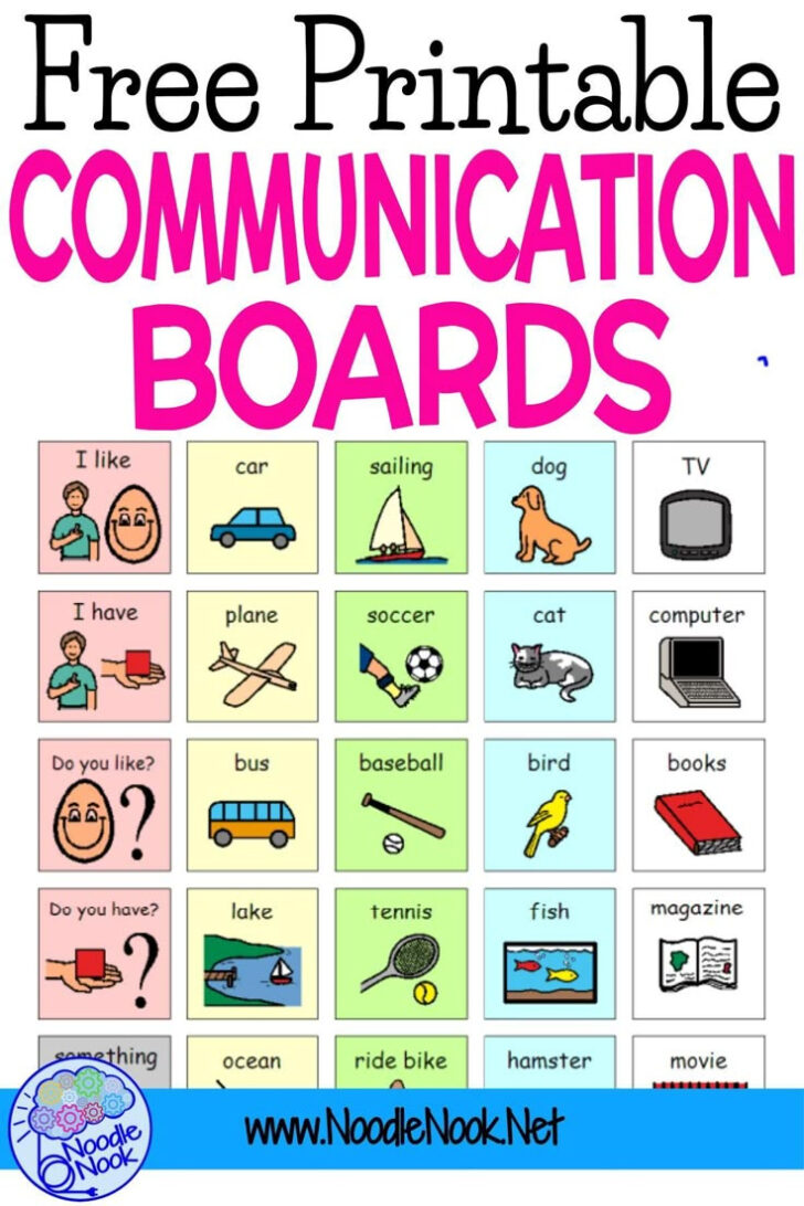 Boardmaker Free Printables