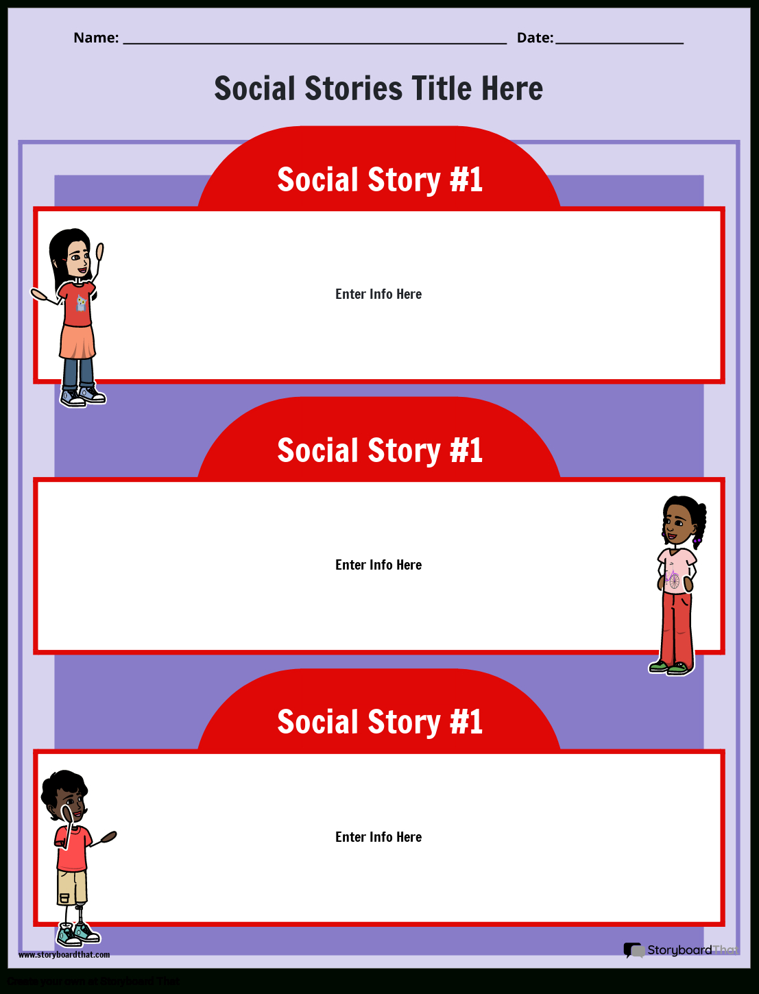 Create Custom Social Stories Templates | Free And Printable pertaining to Free Social Story Templates