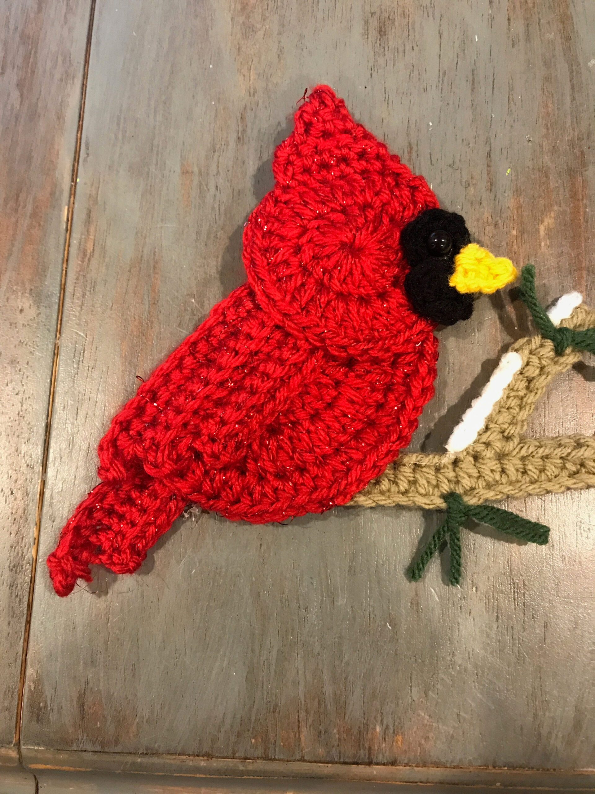 Crochet Pattern - Instant Pdf Download - Cardinal - Crochet throughout Free Printable Cardinal Applique Patterns