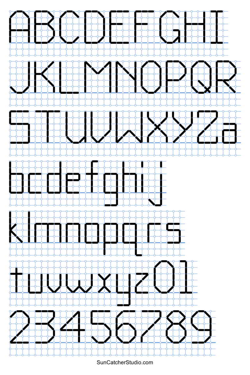 Cross Stitch Letters: Generator And Alphabet Font Patterns – Free regarding Free Printable Alphabet Cross Stitch Patterns