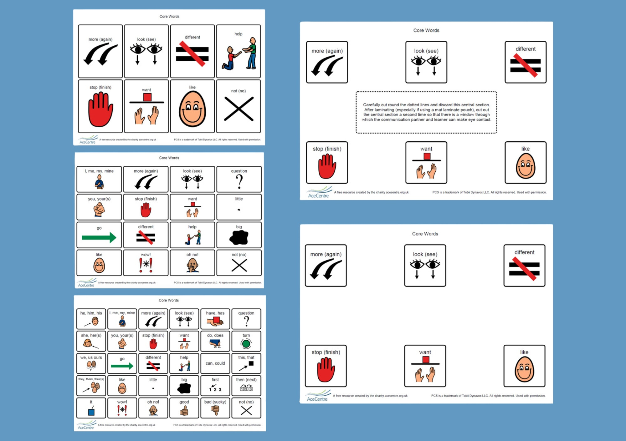 Customisable Symbol Charts | Ace Centre regarding Free Printable Boardmaker Symbols