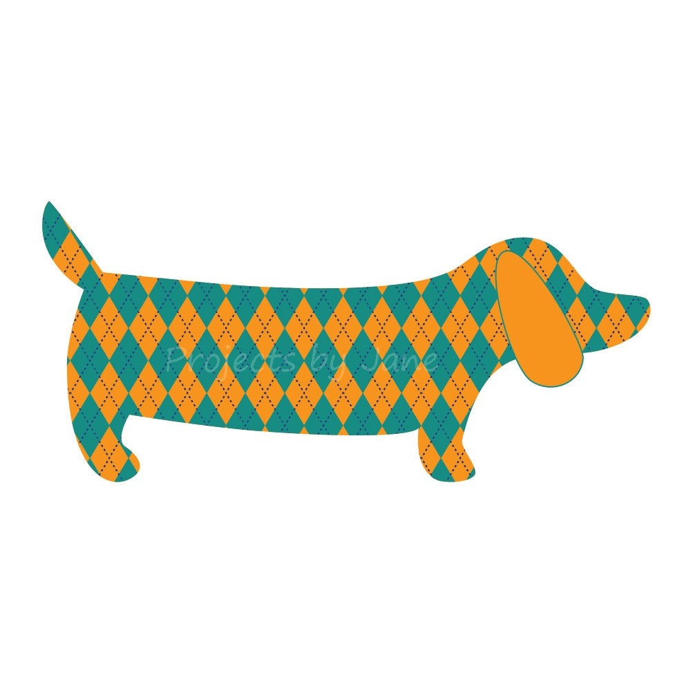 Dachshund Dog Applique Template | Pdf Applique Pattern | Applique pertaining to Printable Dog Applique Patterns