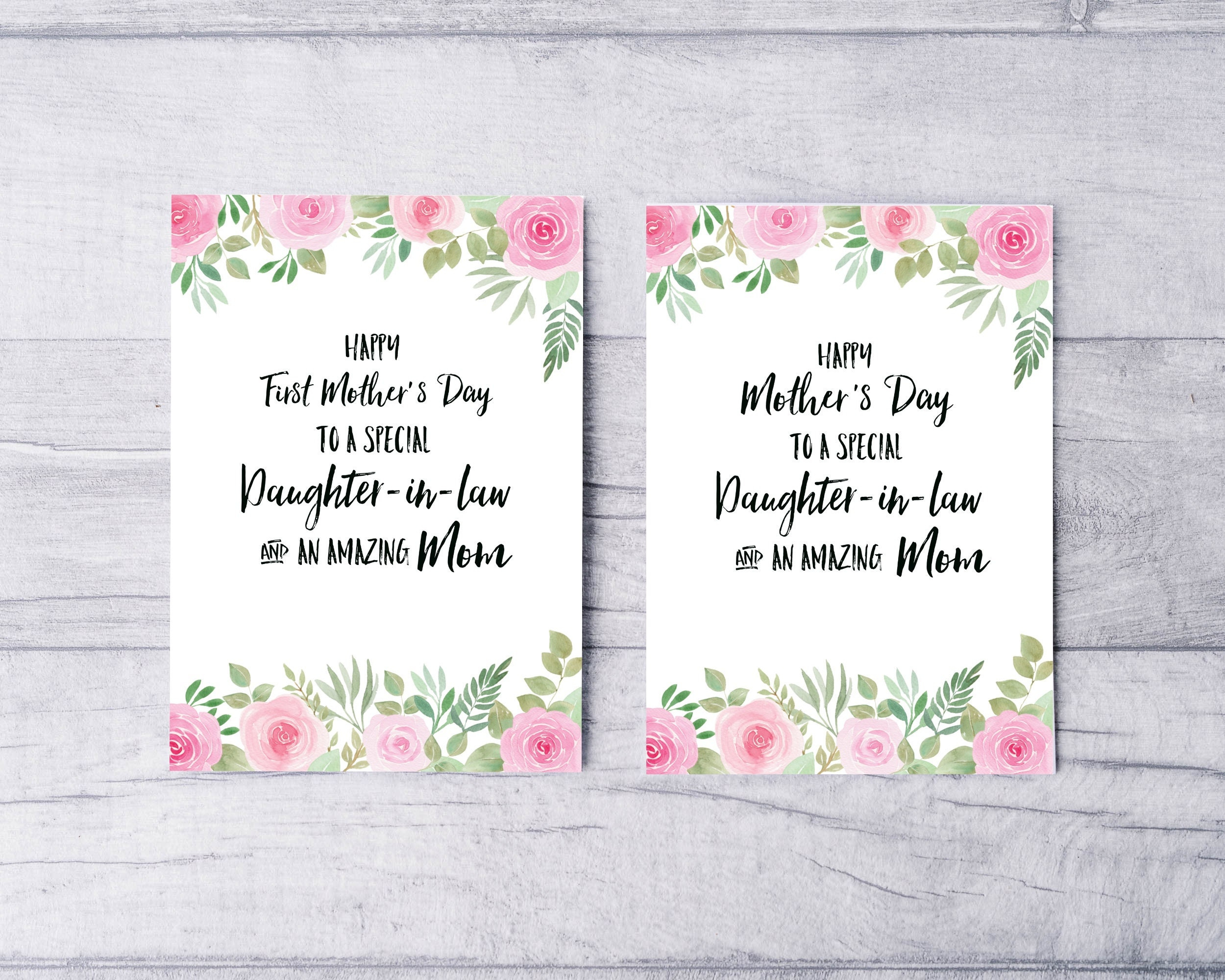 Daughter In Law First Mother&amp;#039;S Day Card, From Mother In Law To within Free Printable Mothers Day Cards For Daughter In Law