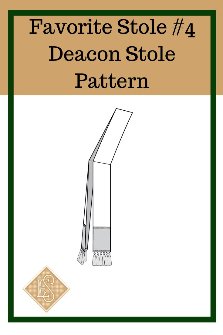 Deacon Stole Church Vestment Pattern, Diy Religous Garment, How To intended for Free Printable Clergy Stole Pattern