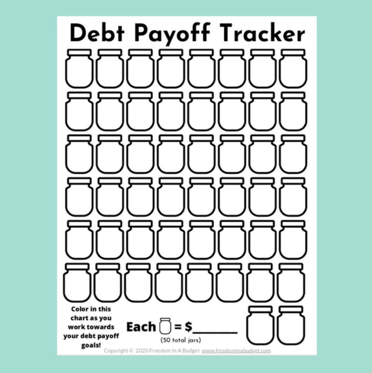 Debt Free Chart Printable