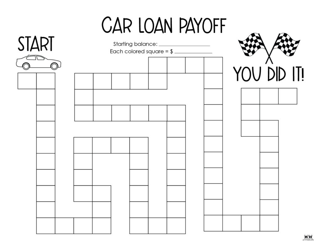 Debt Trackers &amp;amp; Debt Snowball Worksheets - 35 Pages | Printabulls for Debt Free Chart Printable