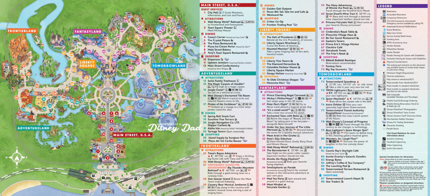 Disney&amp;#039;S Magic Kingdom Park Map (2025) - Www throughout Free Printable Magic Kingdom Map