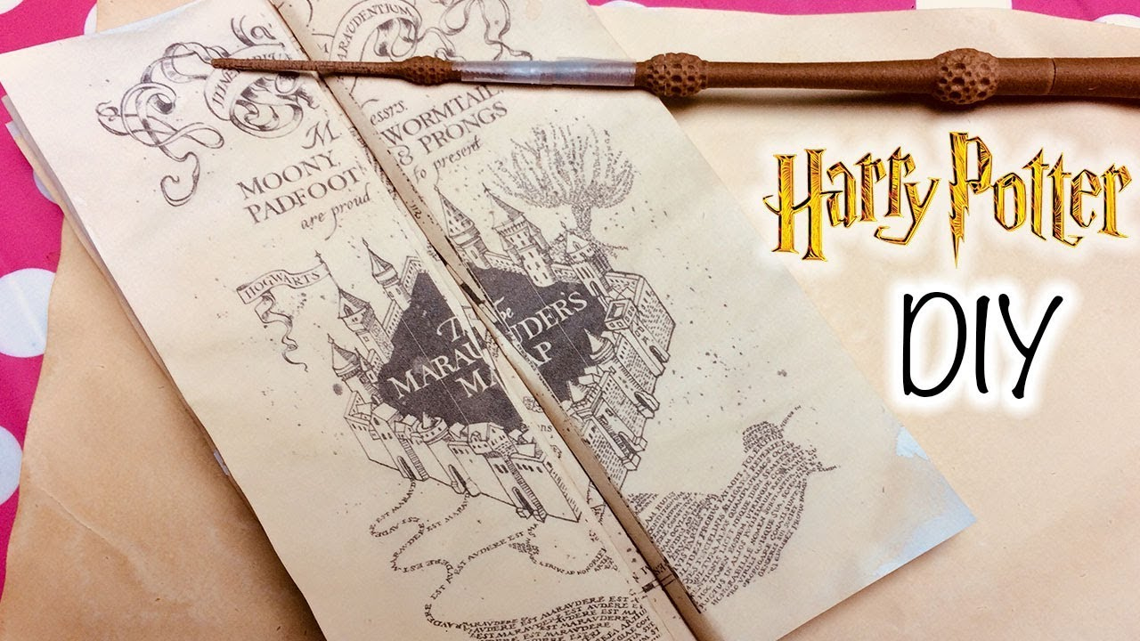Diy Harry Potter Marauder&amp;#039;S Map Printable And Parchment Easy Diy with regard to Free Printable Harry Potter Marauders Map