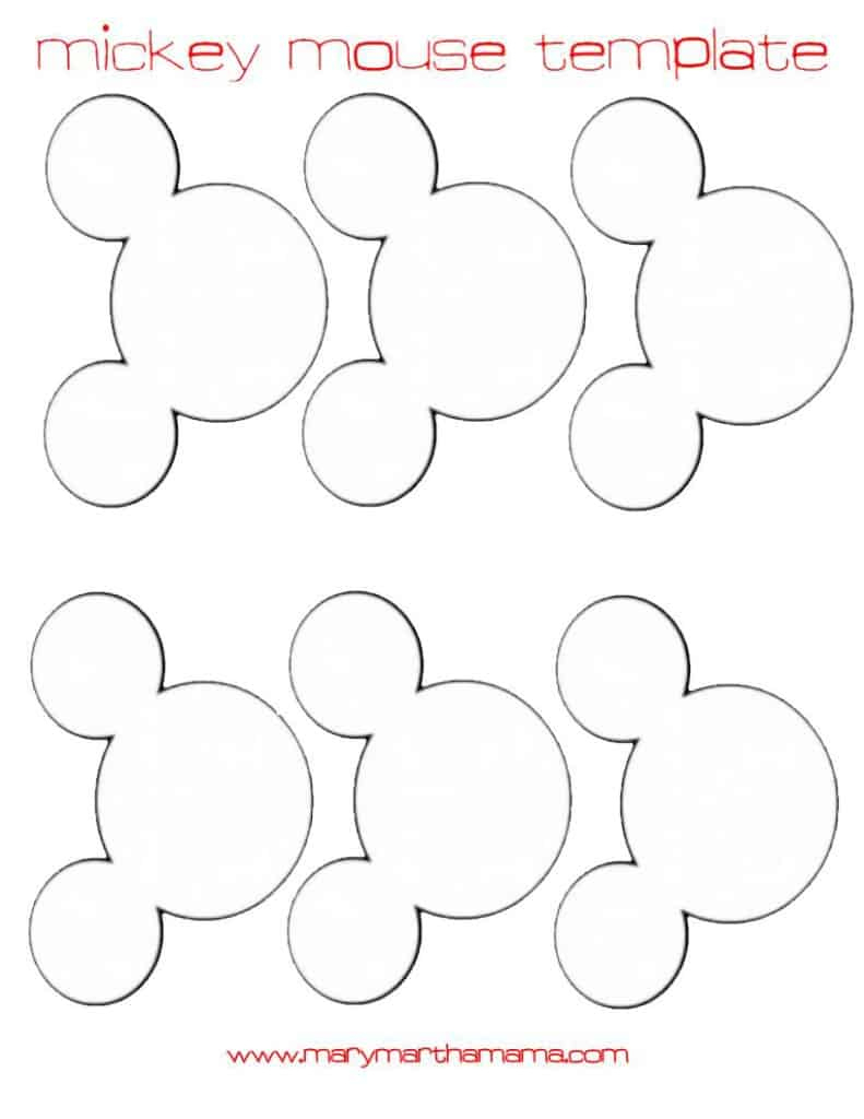 Diy Mickey Mouse Ears Garland Tutorial – Mary Martha Mama with regard to Free Mickey Ears Template