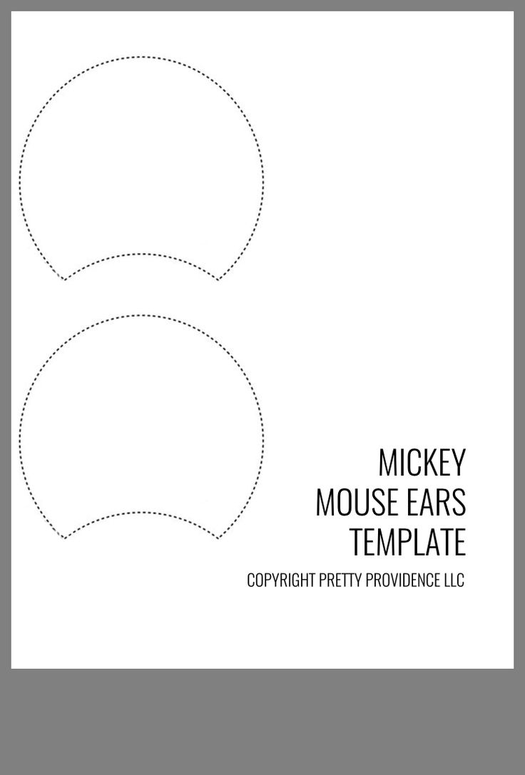 Diy Mickey Mouse Ears Template within Free Mickey Ears Template