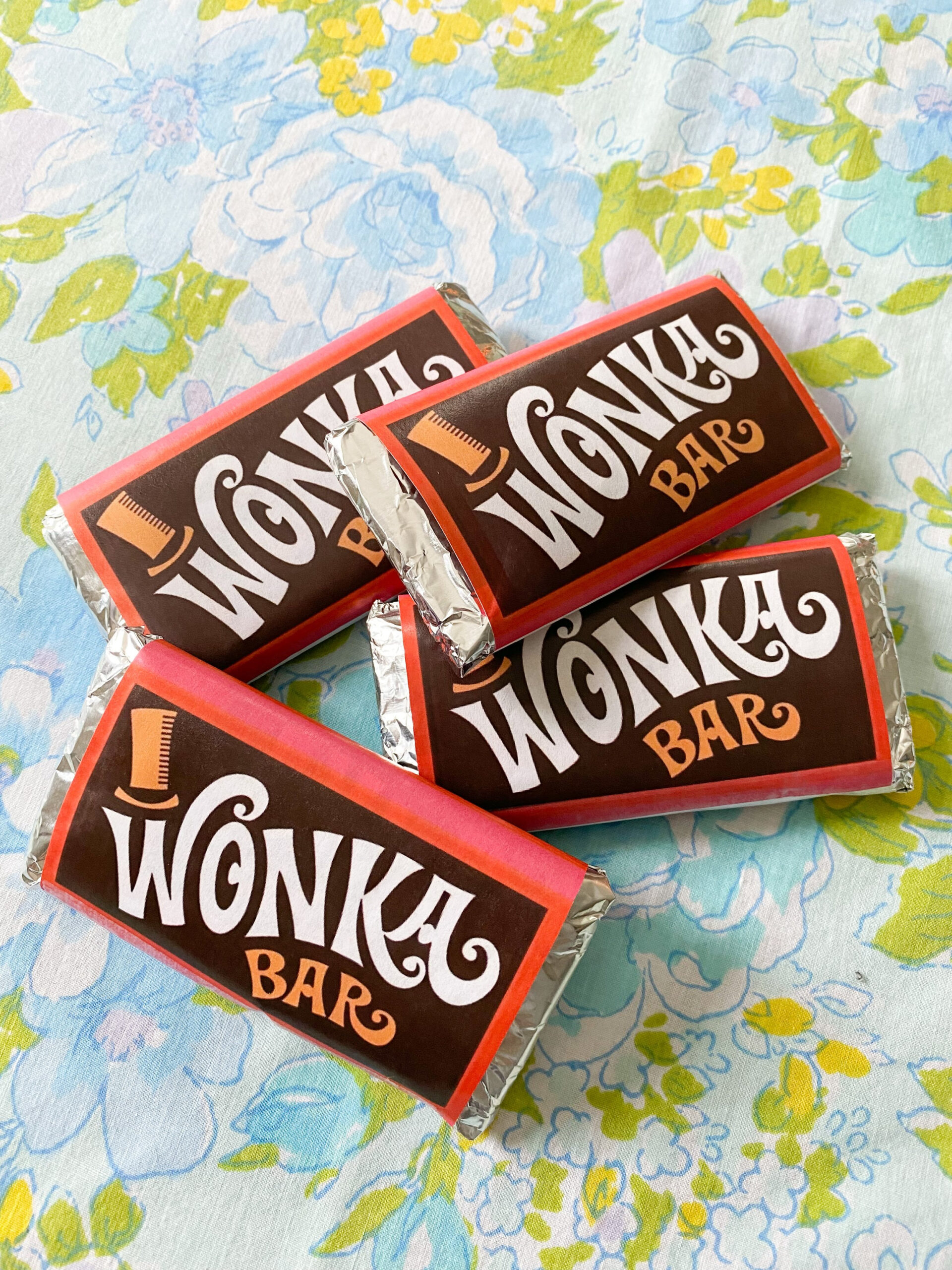 Diy Wonka Bar Craft + Free Printable — Emily Retro - Vintage And throughout Printable Wonka Bar Wrapper Free