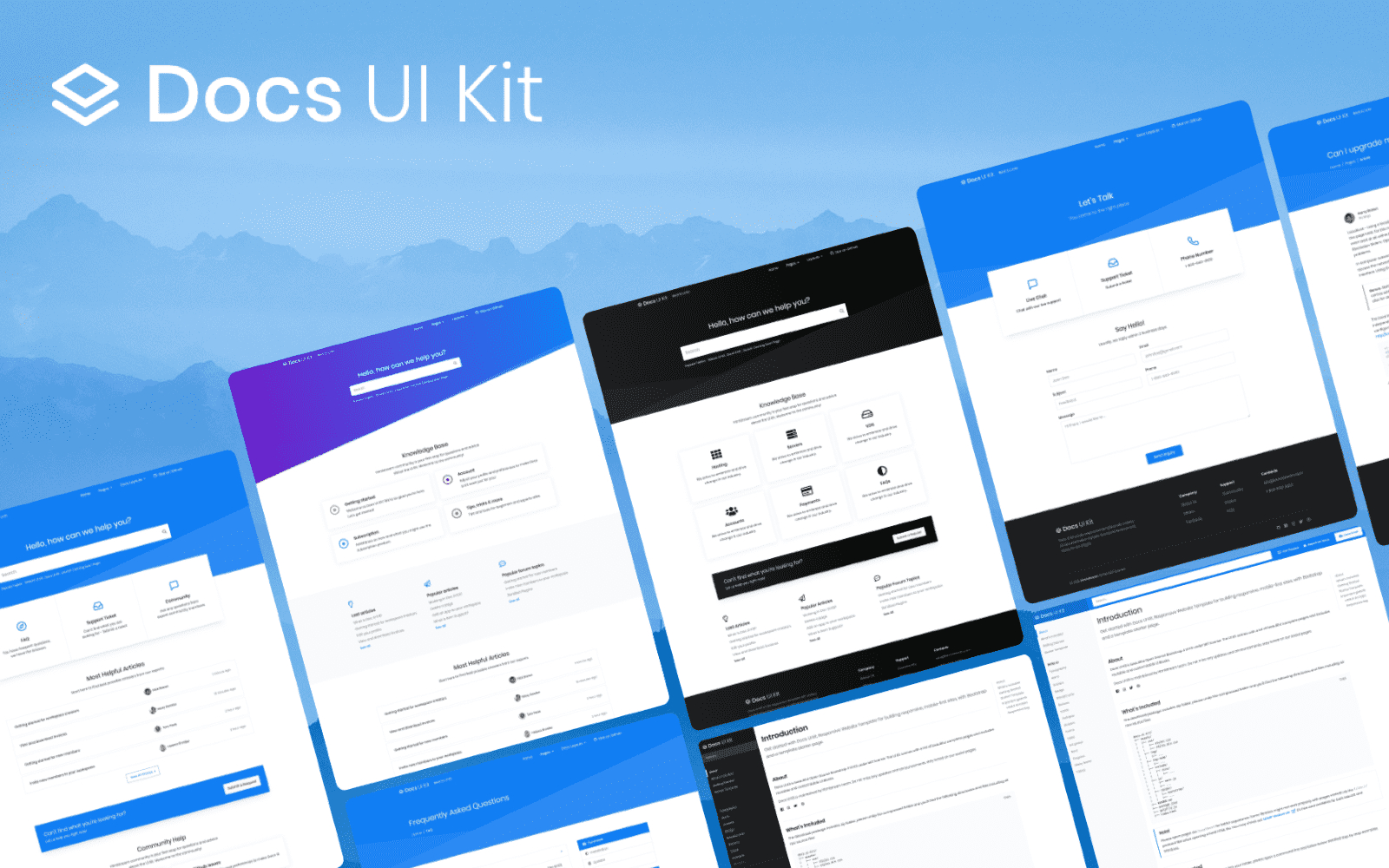 Documentation &amp;amp; Help Desk — A Beautiful Open Source Bootstrap 4 with Uikit Free Templates