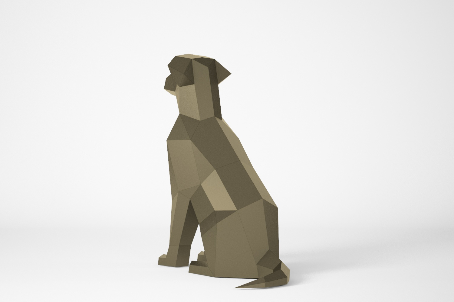 Dog Papercraft Pattern, Free Pdf Low Poly Dog Template - Lacrafta with Free Low Poly Papercraft Templates
