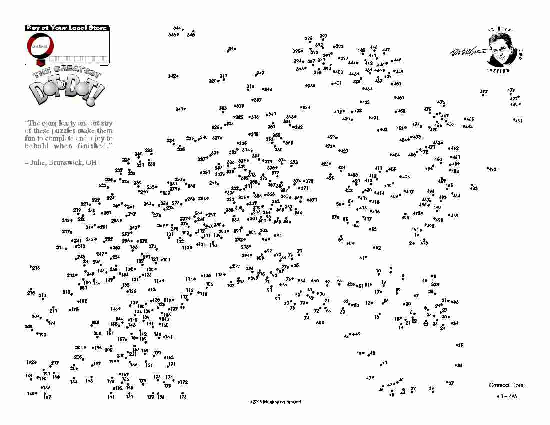 Downloadable Dot-To-Dot Puzzles for 1000 Dot to Dot Free Printables
