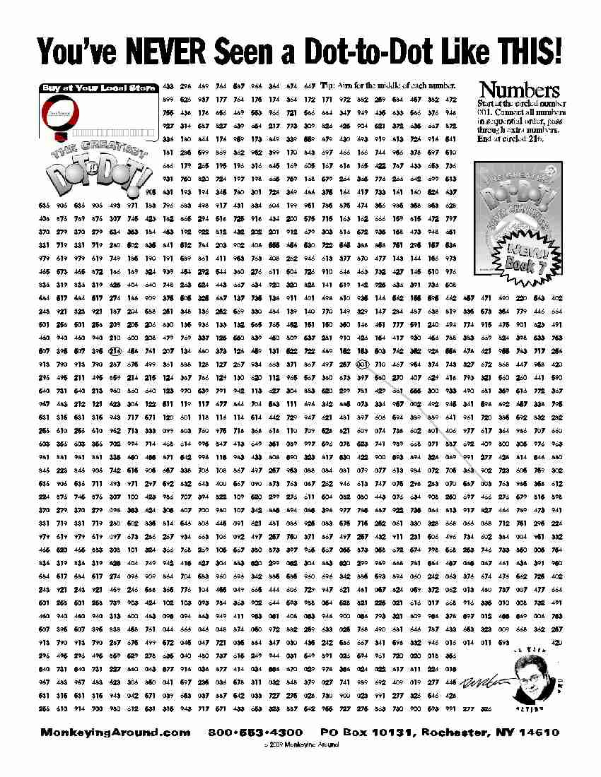 Downloadable Dot-To-Dot Puzzles regarding 1000 Dot To Dot Free Printables