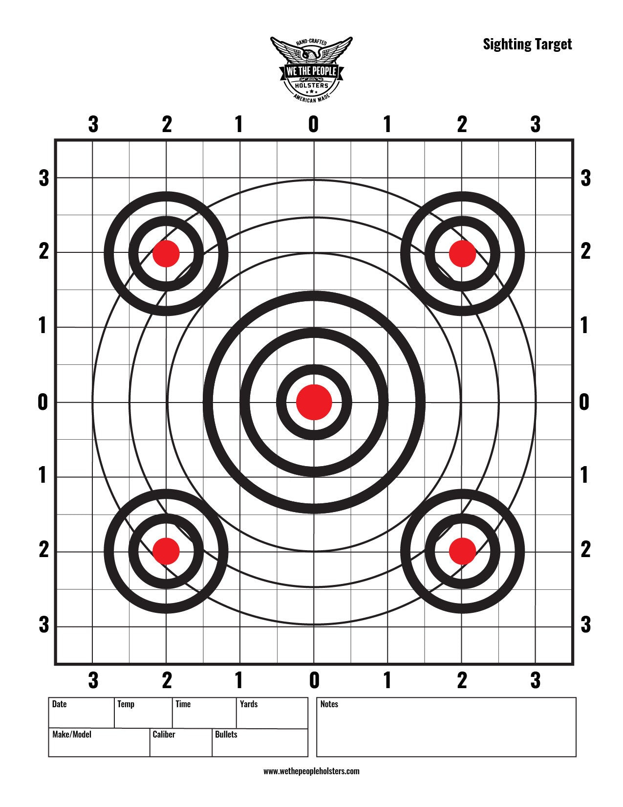 Downloadable Targets | Free Shooting Targets | Printable Targets inside Free Printable 22 Rifle Targets