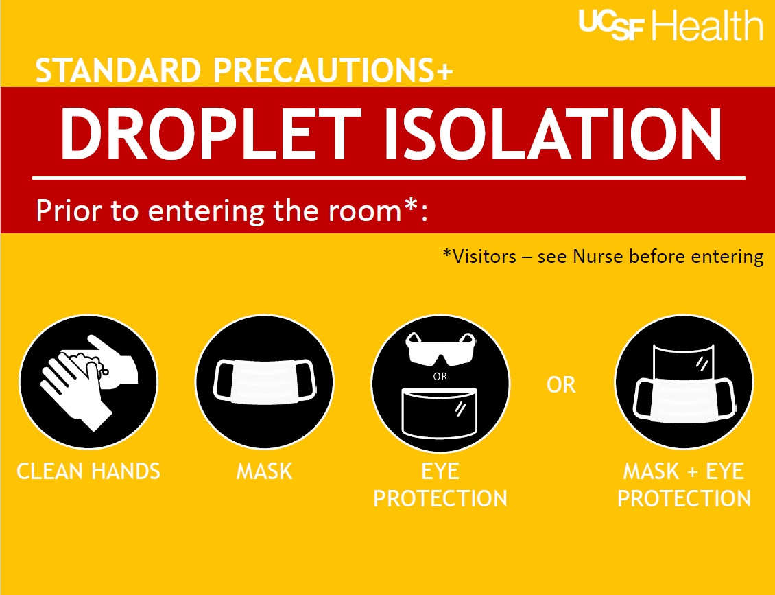 Droplet Isolation Sign | Ucsf Health Hospital Epidemiology And intended for Free Printable Isolation Signs