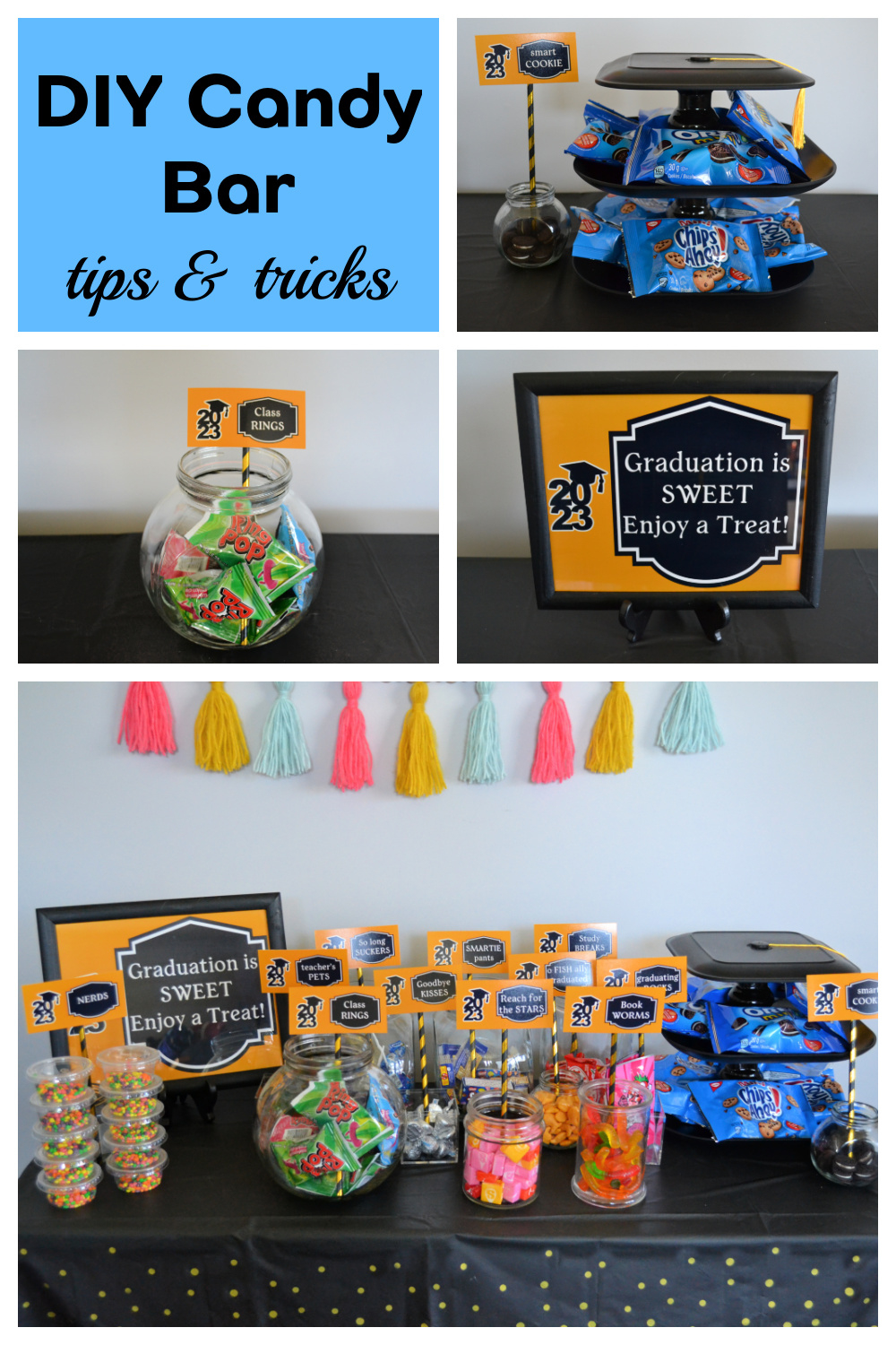 East Coast Mommy: Unique And Budget-Friendly Diy Graduation Candy regarding Graduation Candy Buffet Free Printables