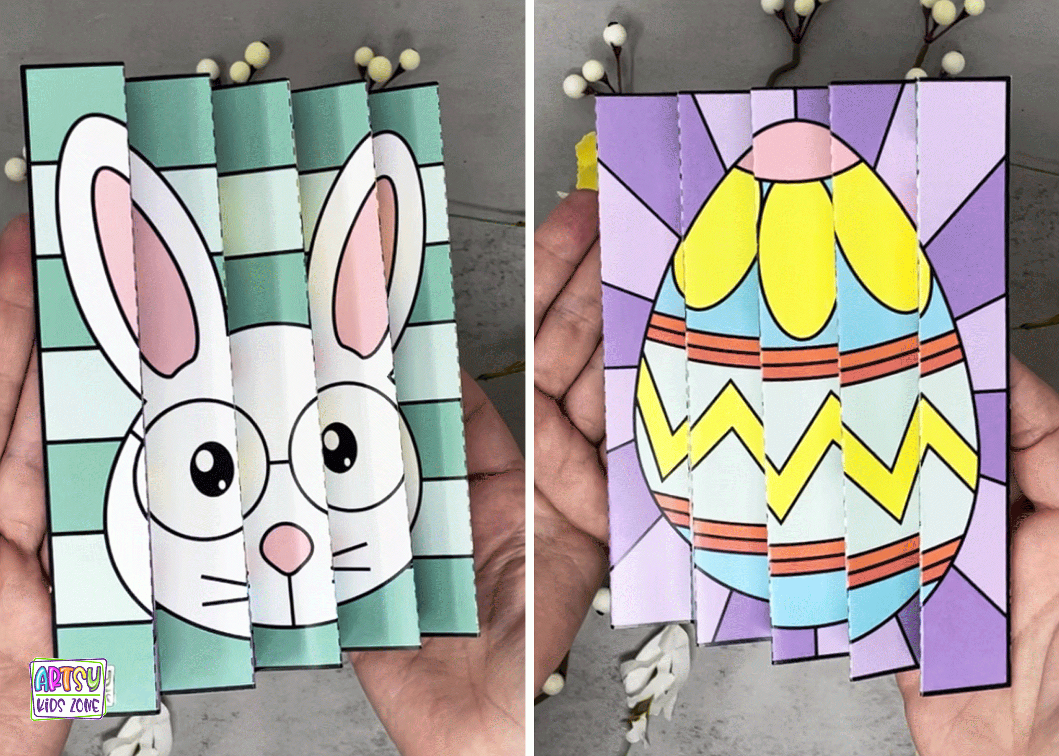 Easter Agamograph Template pertaining to Agamograph Free Printable