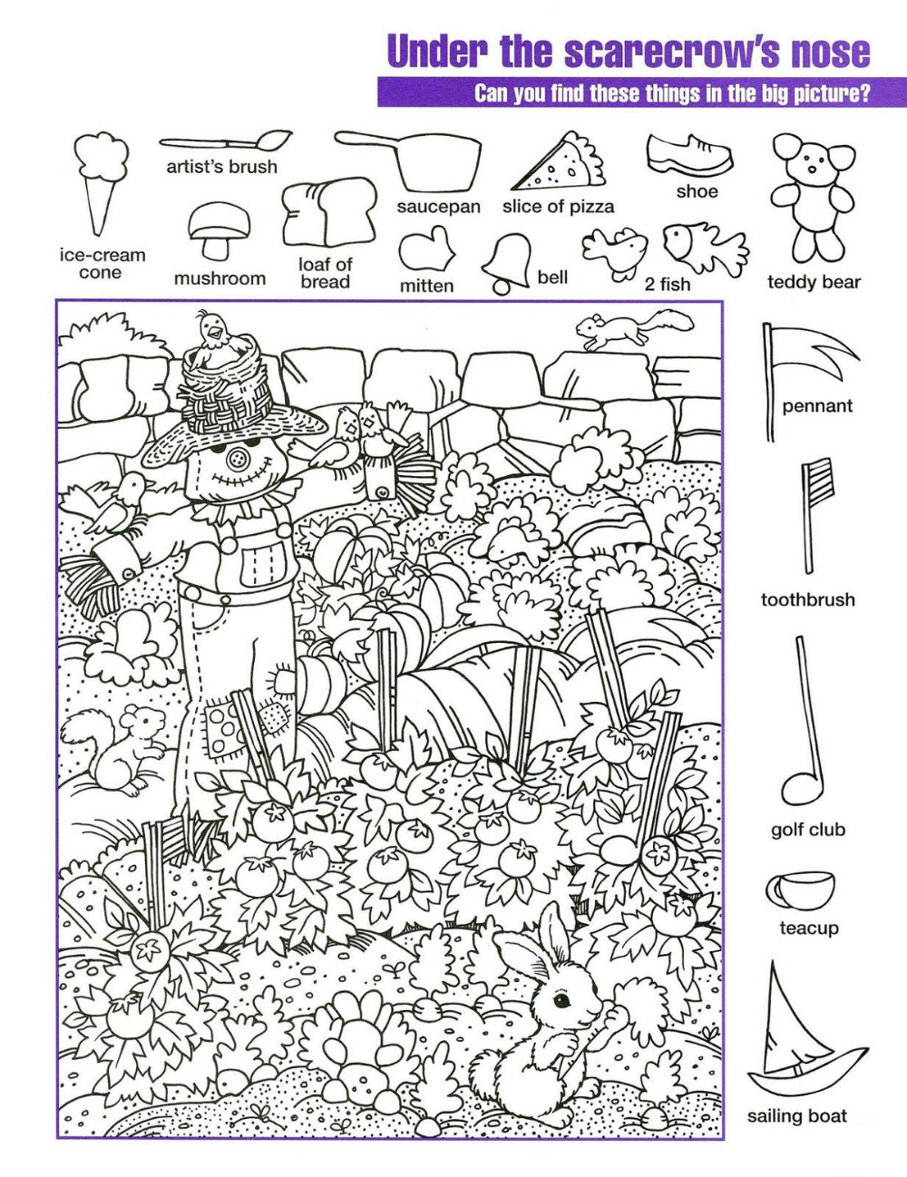 Easy And Hard Hidden Pictures Worksheet Pintable | 101 Activity regarding Free Printable Difficult Hidden Pictures