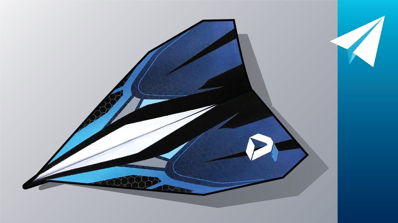 Easy Paper Airplane With A Free Template! — Blue Baron, Designed Jdorigami in Foldable Flight Free Templates