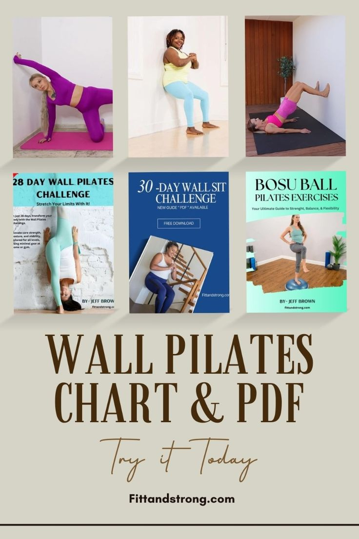 Easy-To-Follow Wall Pilates Chart &amp;amp; Pdf With Visuals And for Wall Pilates Chart Printable