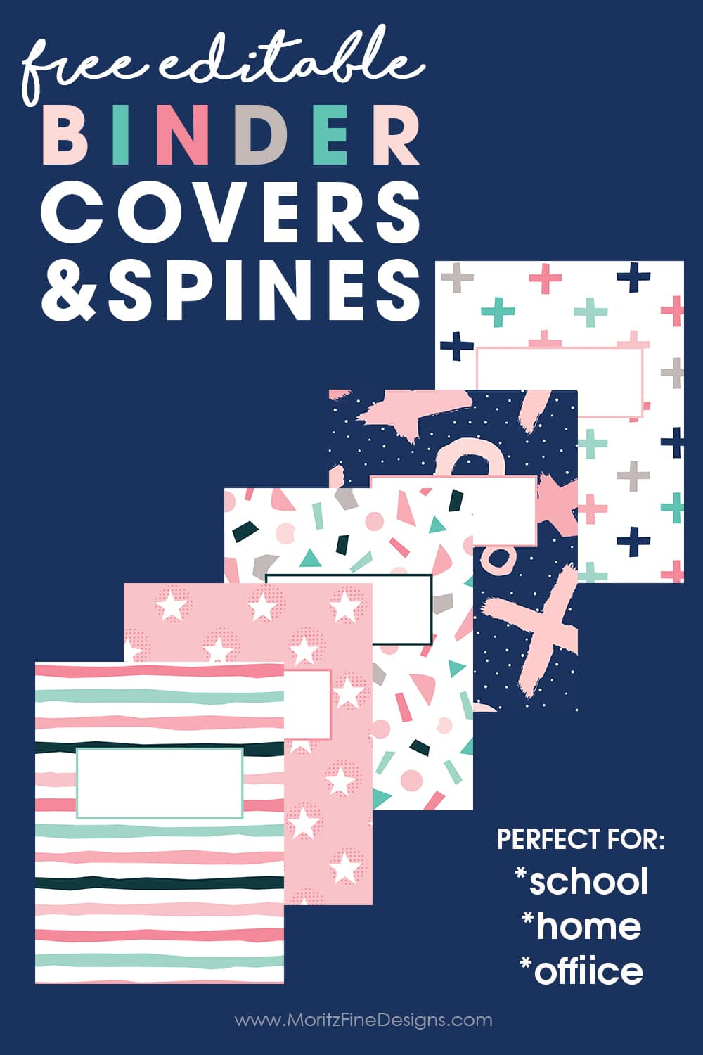 Editable Binder Covers &amp;amp; Spines | Free Printable Download for Free Binder Spine Template