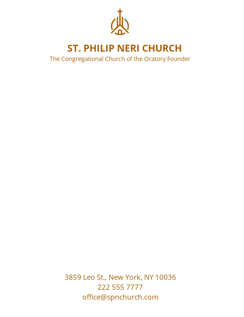 Editable Church Letterhead Templates In Word To Download regarding Free Church Letterhead Templates Word