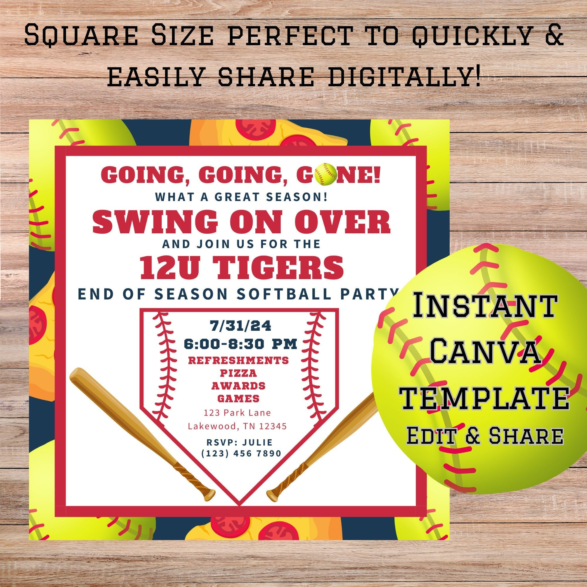 Editable Softball Party Invite Digital Softball Invite Editable with Free Printable Softball Party Invitations