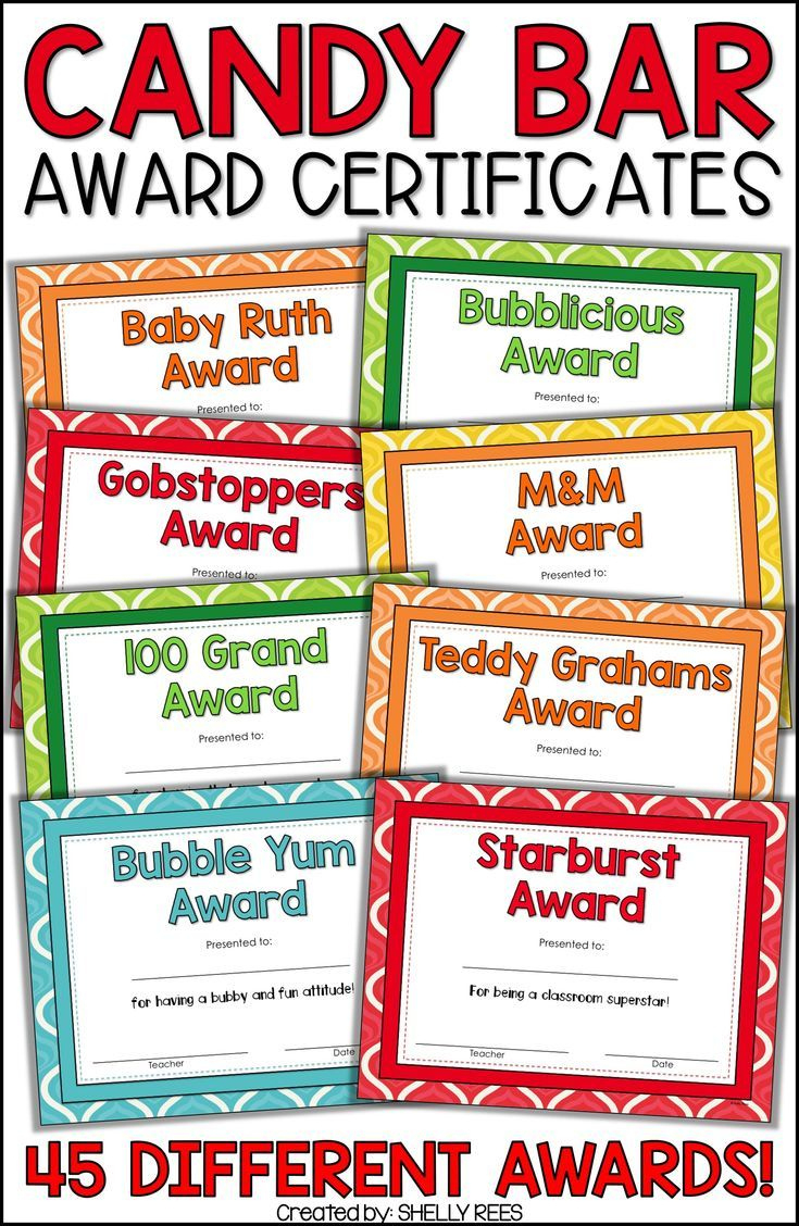 End Of The Year Awards Candy Bar Awards Editable Class Awards intended for Free Candy Bar Awards Printables