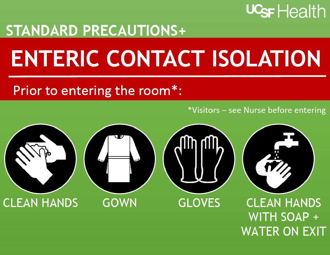 Enteric Contact Isolation Sign | Ucsf Health Hospital Epidemiology within Free Printable Isolation Signs