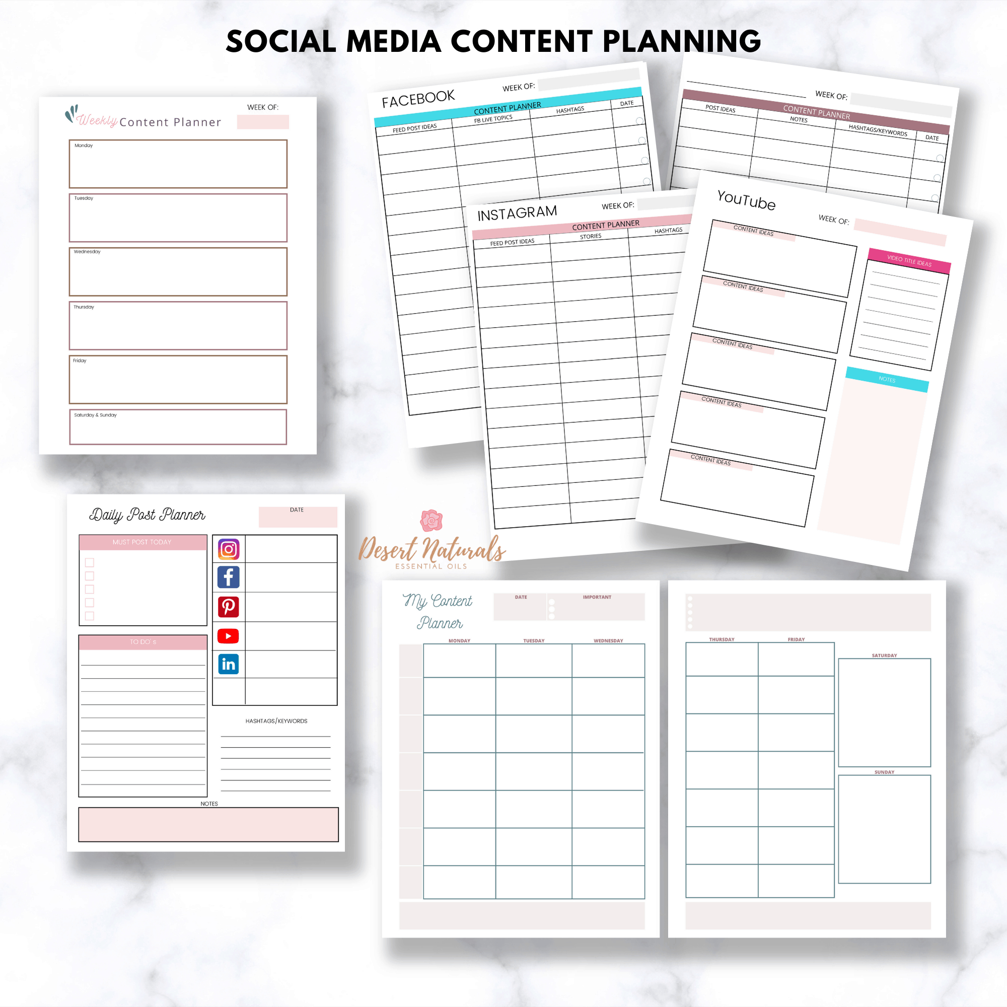 Essential Oil Business Planner Printable regarding Free Essential Oil Binder Printables