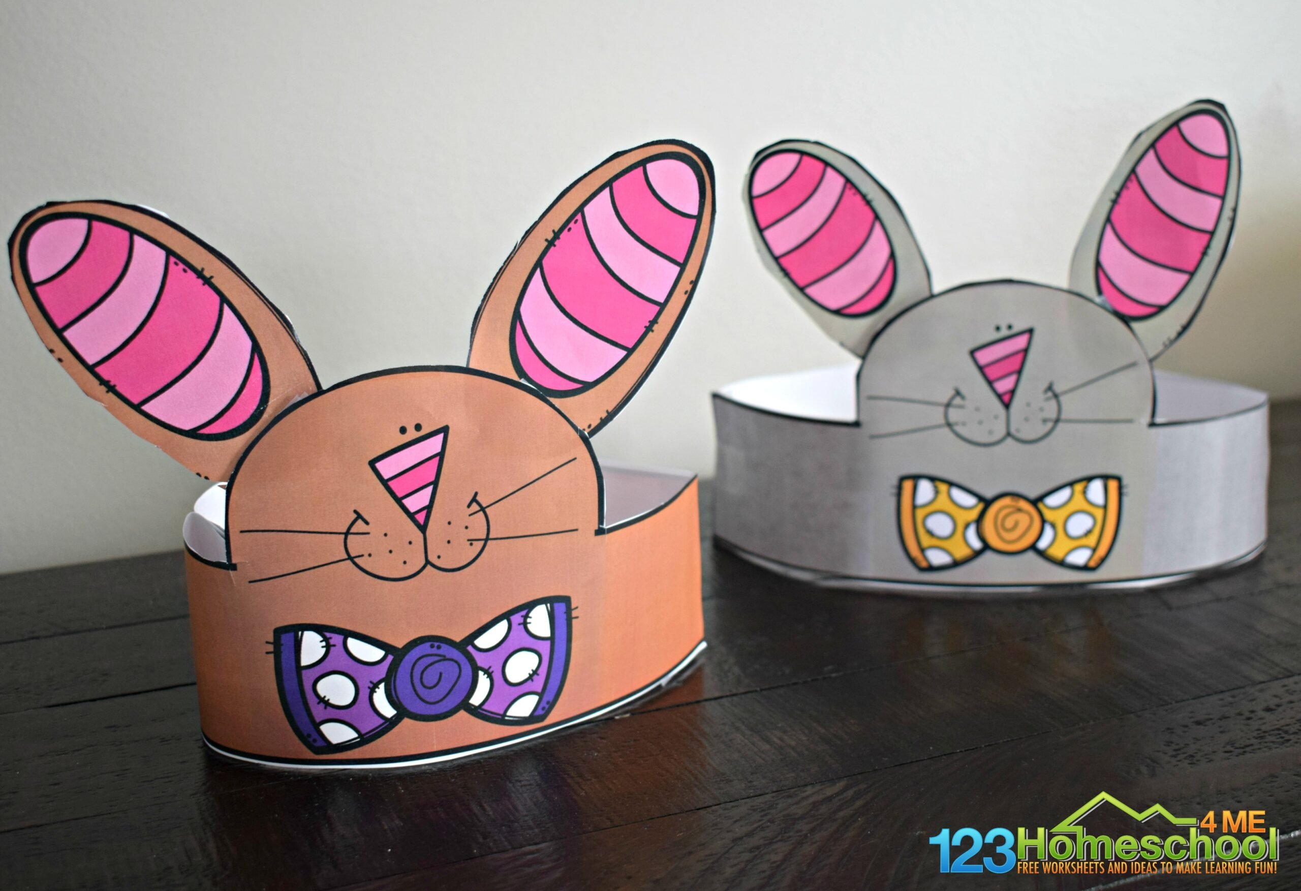 🐰 Free Printable Bunny Ears Easter Hat Template for Free Easter Hat Printables