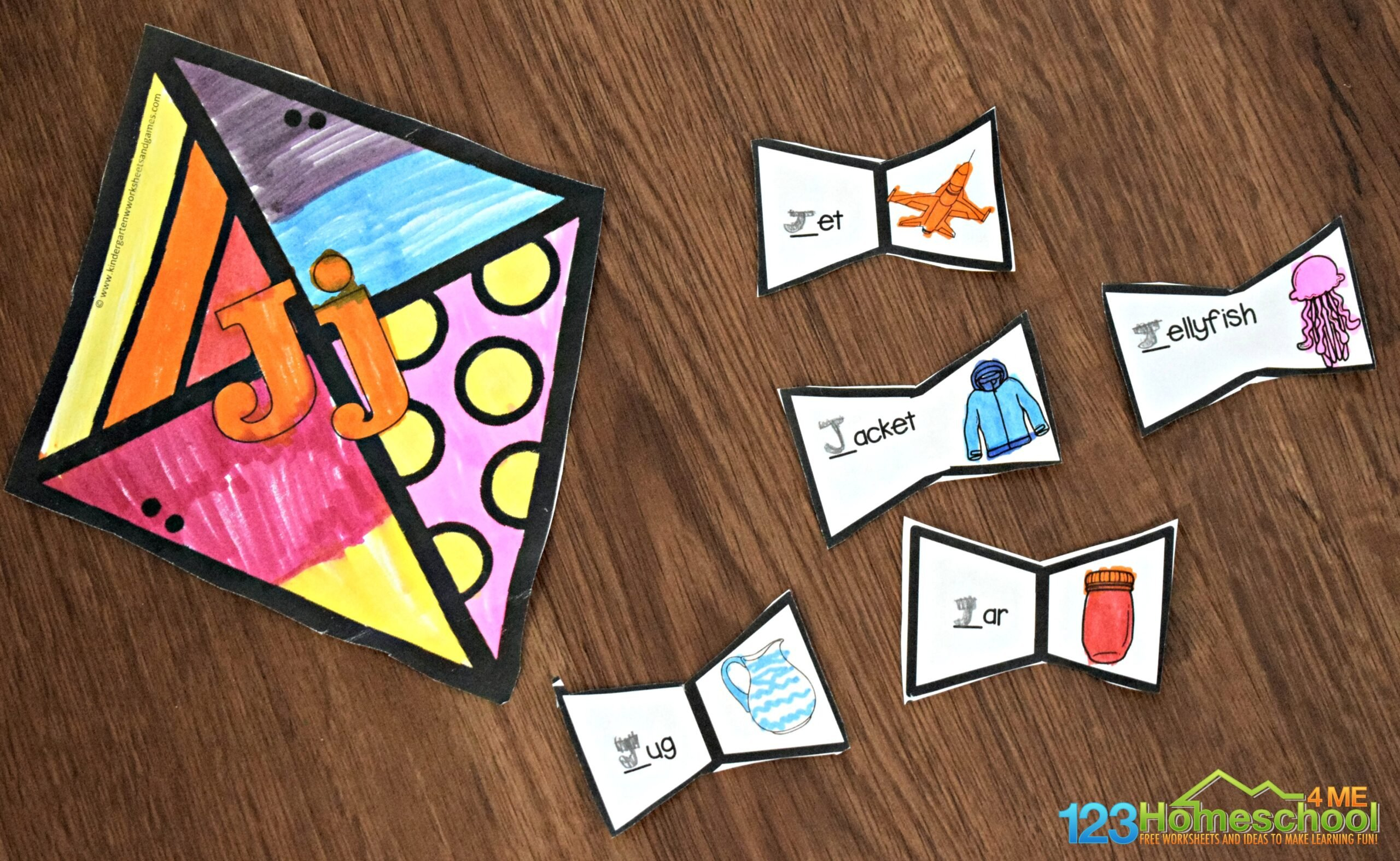 🪁 Free Printable Spring Kite Alphabet Craft - Beginning Sounds inside Free Kite Printables