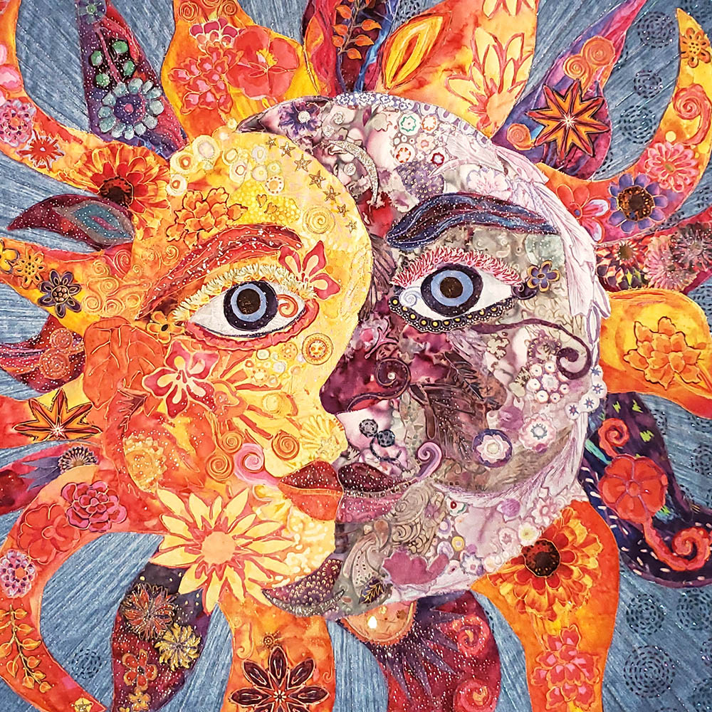 Fabric Collage Finish Line: Solstice Edition | Susan Carlson Quilts within Printable Free Collage Quilt Patterns