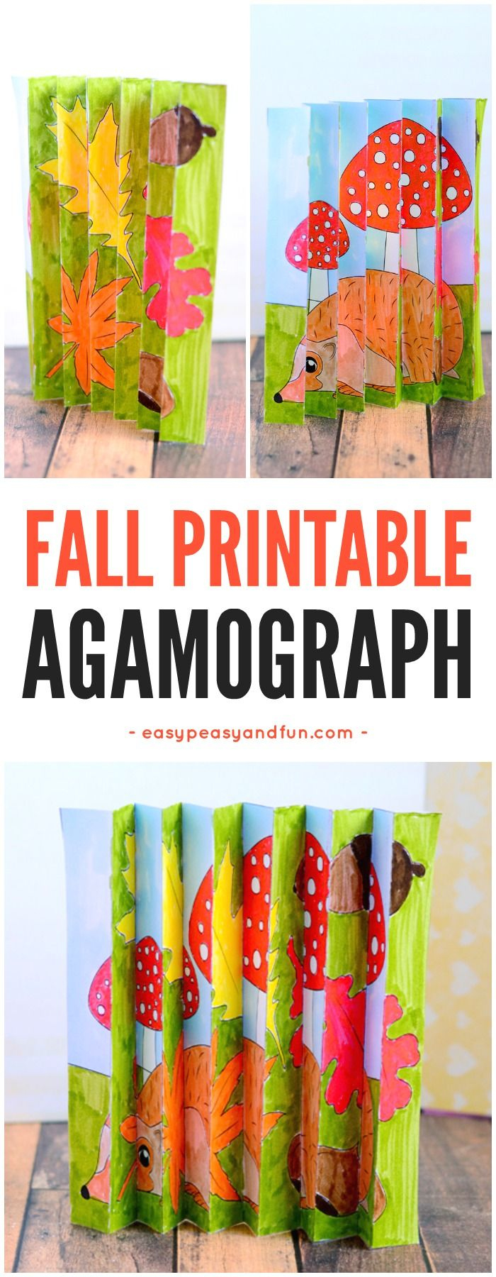 Fall Agamograph Template For Kids with regard to Agamograph Free Printable