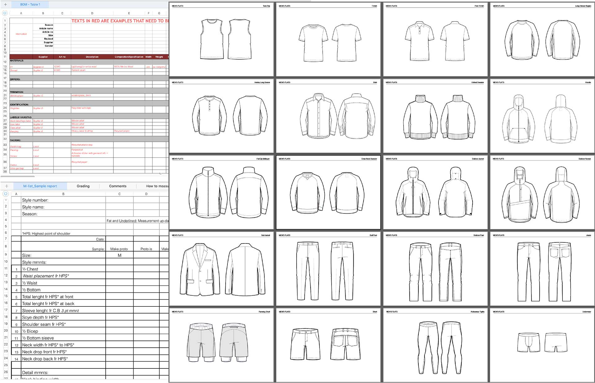 Fashion Tech Pack Templates - Apparel Entrepreneurship in Free Tech Pack Template
