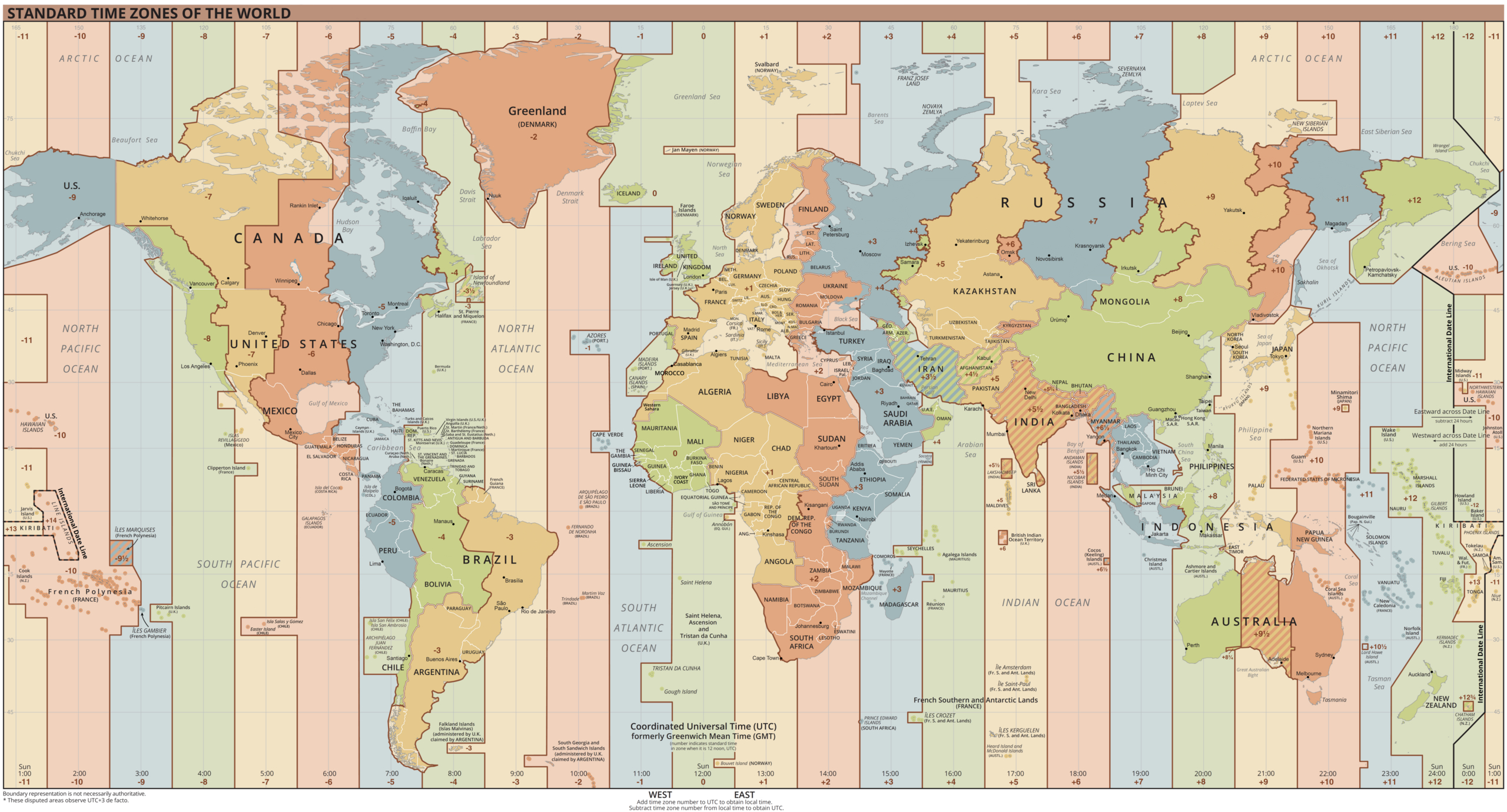 File:world Time Zones Map - Wikimedia Commons pertaining to World Map Time Zones Printable Free