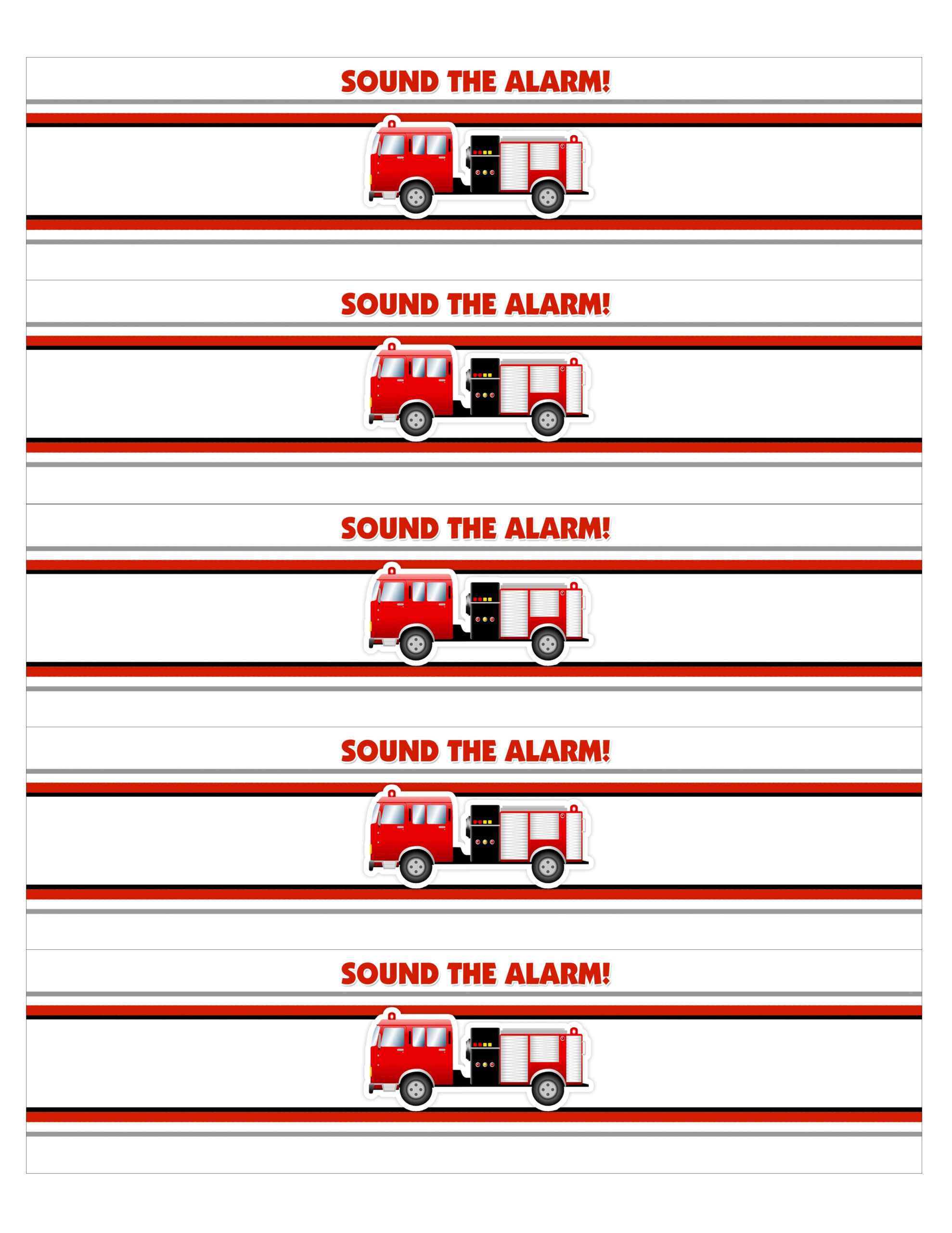 Fire Truck Birthday Party With Free Printables - How To Nest For Less™ with Firefighter Birthday Party Free Printables