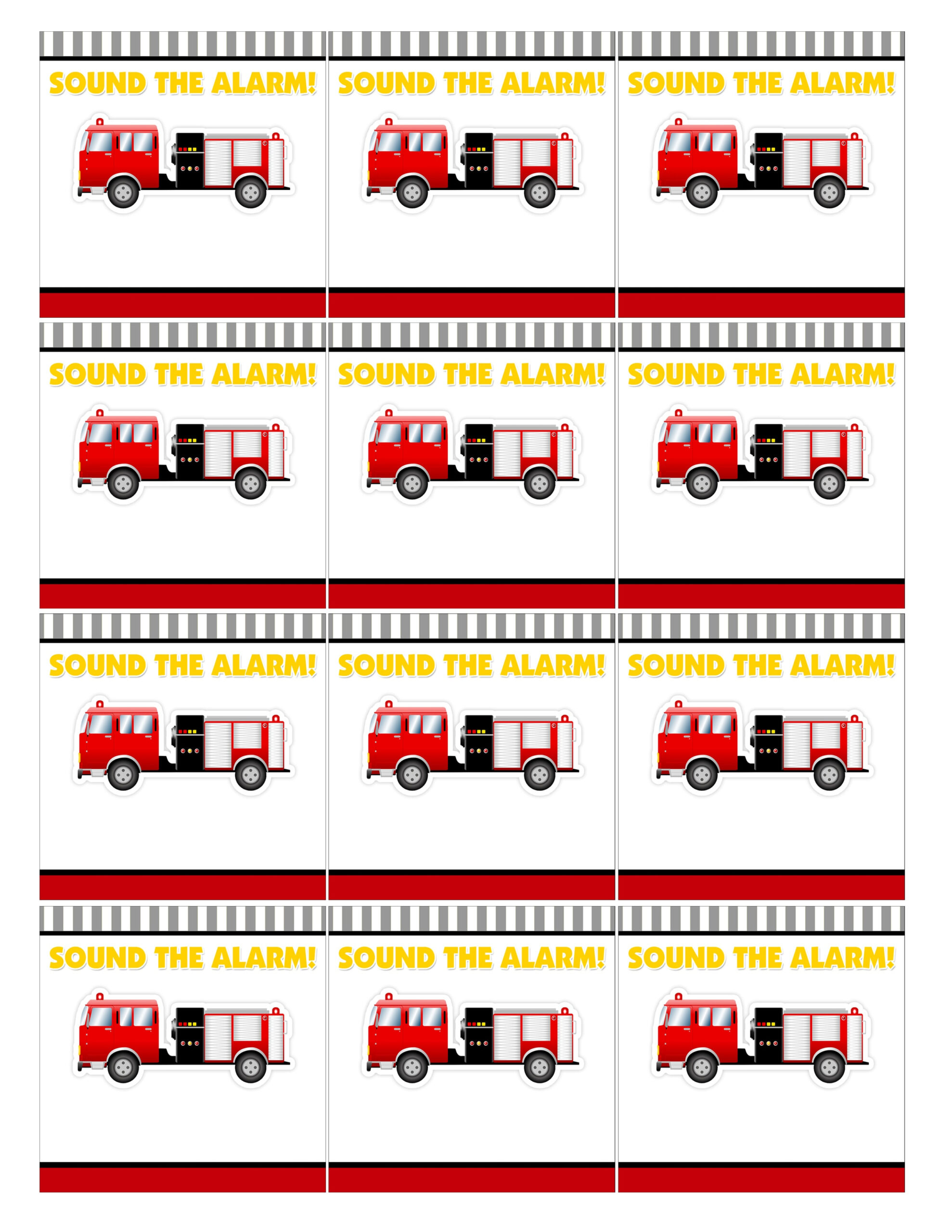 Fire Truck Birthday Party With Free Printables - How To Nest For Less™ with regard to Firefighter Birthday Party Free Printables