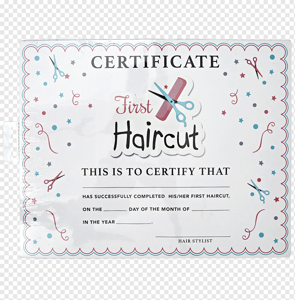 First Haircut Certificate - First Haircut Achievement Certificate regarding Free Printable 1St Haircut Certificate