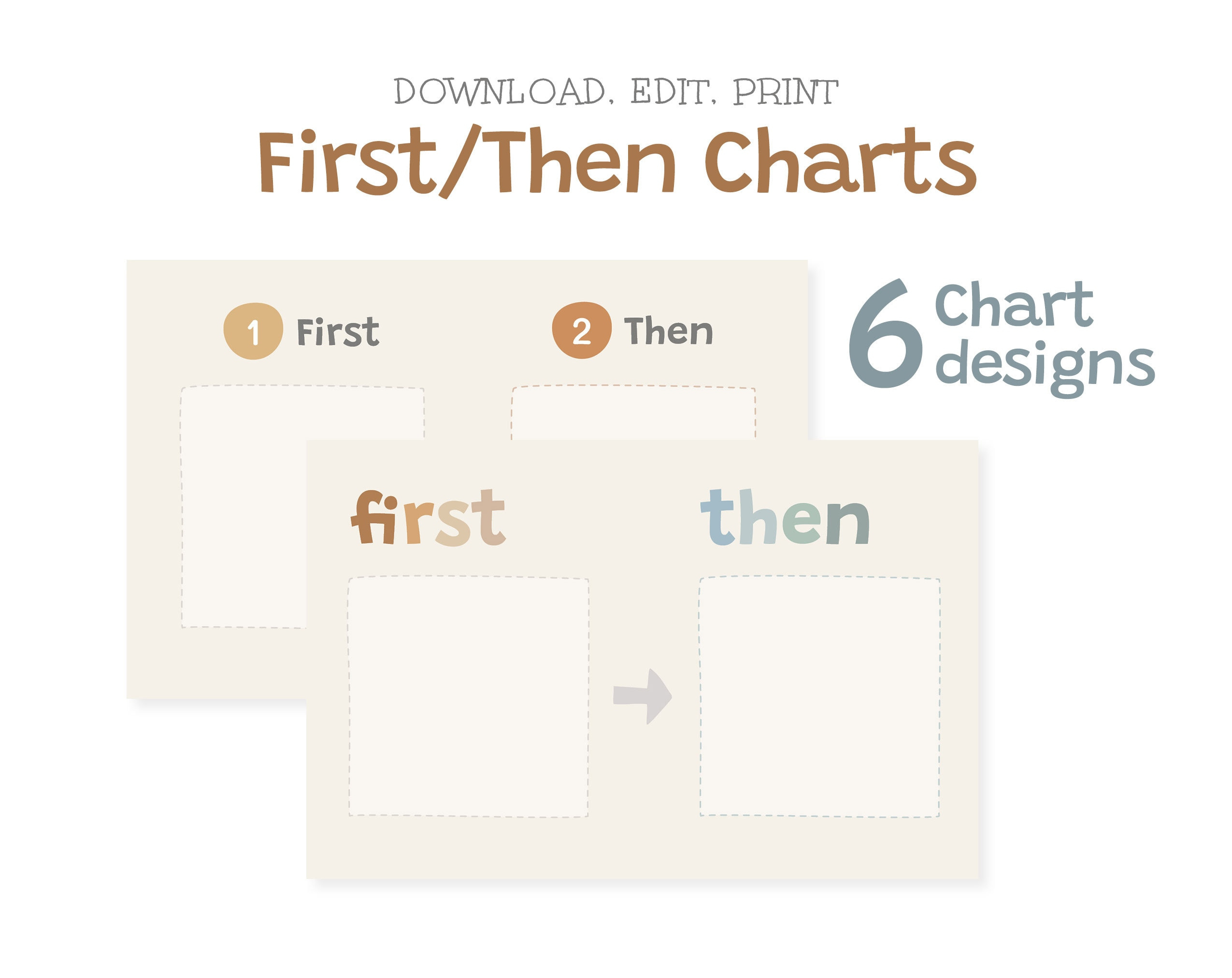 First Then Board For Kids, First Then Next Charts, Visual Schedule inside First Then Chart Printable