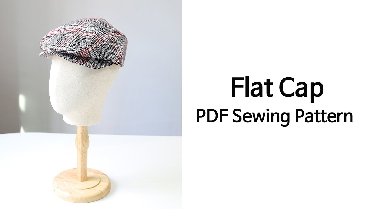 Flat Cap Pattern, Pdf Sewing Pattern, 7 Sizes, Irish Flat Cap, Baker Boy Hat, Christmas Gift throughout Free Printable Flat Cap Pattern