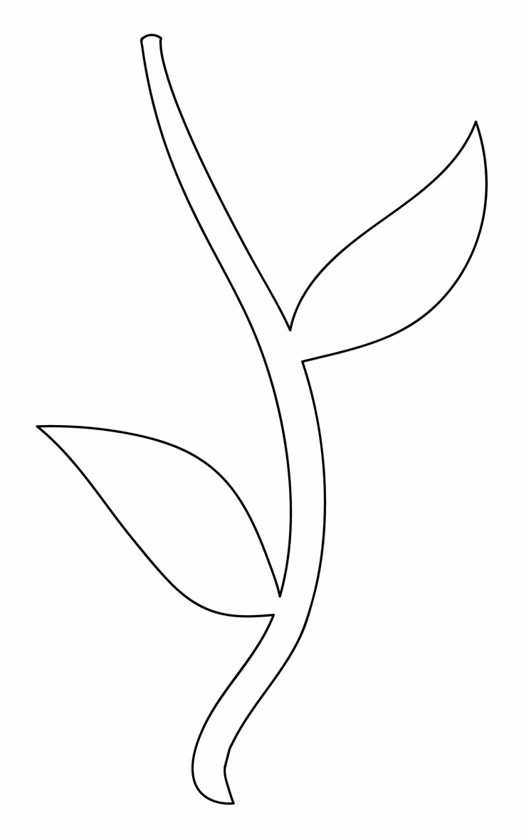 Flower Stems - 12 Free Pdf Printables | Printablee with Free Flower Stem Template