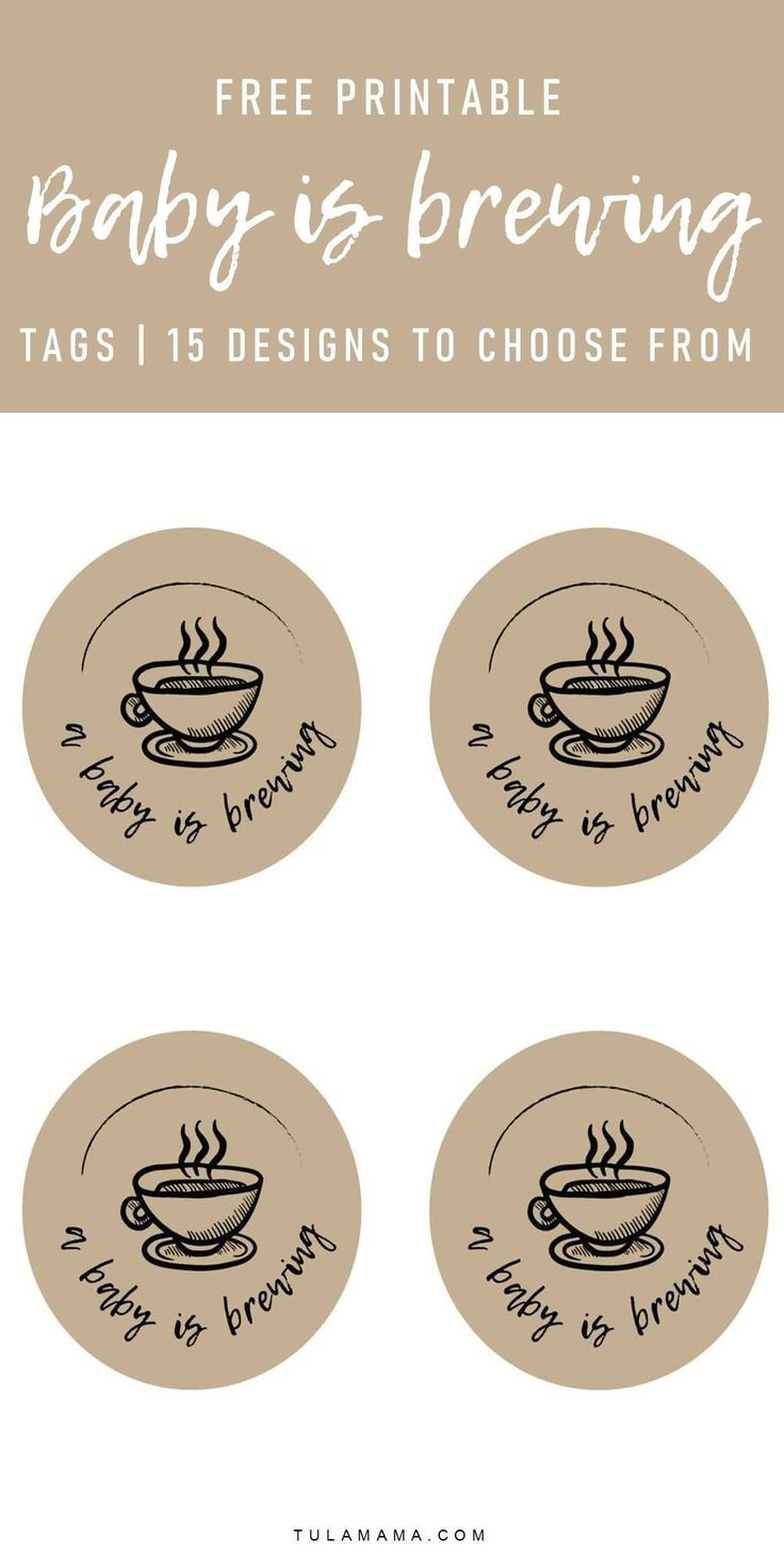 Free &amp;#039;A Baby Is Brewing&amp;#039; Baby Shower Printables regarding A Baby Is Brewing Free Template