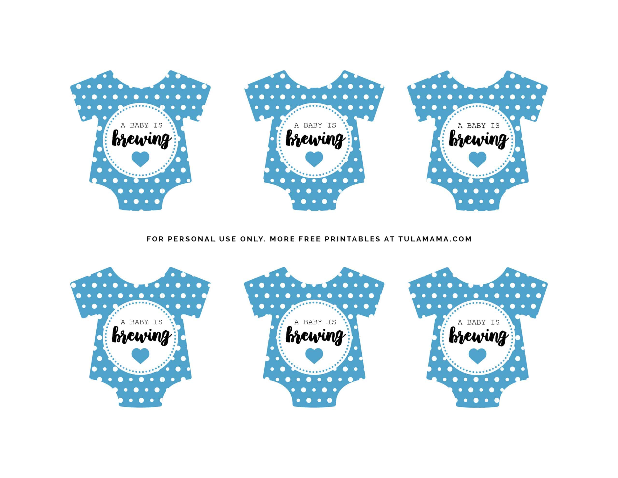 Free &amp;quot;A Baby Is Brewing&amp;quot; Baby Shower Printables - Tulamama pertaining to A Baby is Brewing Free Template
